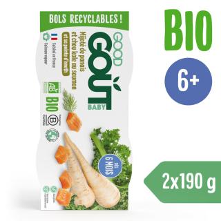 Good Gout BIO Lazac kelkáposztával és paszternákkal (2x190 g)