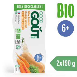 Good Gout BIO Püré vajtökből és sárgarépából (2x190 g)