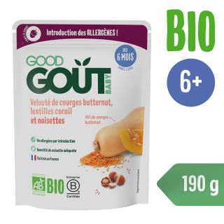 Good Gout BIO Sütőtök leves vörös lencsével és mogyoróval (190 g)