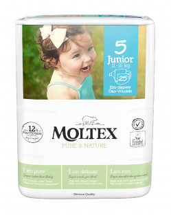 Moltex Pure & Nature Junior 11–16 kg (25 db), öko pelenka