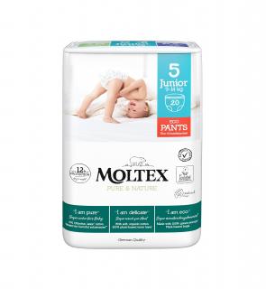 Moltex Pure & Nature Junior 9–14 kg (20 db), öko bugyi pelenka