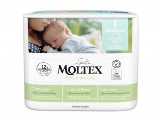 Moltex Pure & Nature Newborn 2–4 kg (22 db), öko pelenka