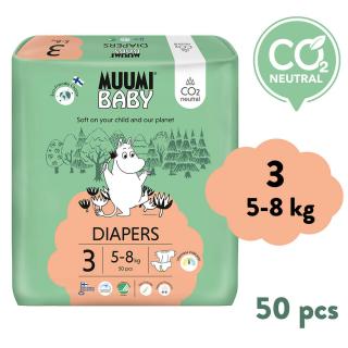 Muumi Baby 3 Midi 5-8 kg (50 db), ökopelenka