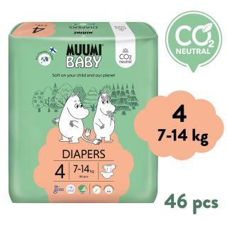 Muumi Baby 4 Maxi 7-14 kg (46 db), öko pelenka