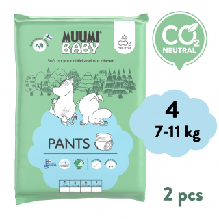 Muumi Baby Pants 4 Maxi 7-11 kg (2 db), bugyi öko pelenka