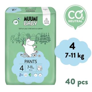 Muumi Baby Pants 4 Maxi 7-11 kg (40 db), bugyi öko pelenka