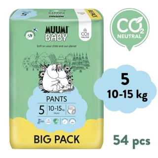 Muumi Baby Pants 5 Maxi+ 10-15 kg (54 db), bugyi öko pelenka