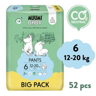 Muumi Baby Pants 6 Junior 12-20 kg (52 db), bugyi öko pelenka