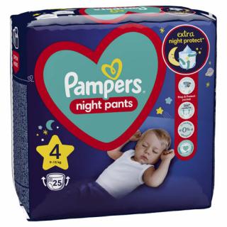 Pampers Night Pants Bugyi pelenka 4 mér. (25 db)