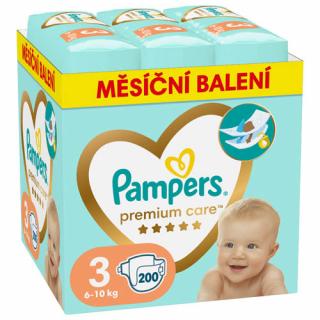 Pampers Premium Care Havi pelenkacsomag 3 mér. (200 db)