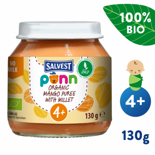 SALVEST Põnn BIO Mangós-banános püré kölessel (130 g)