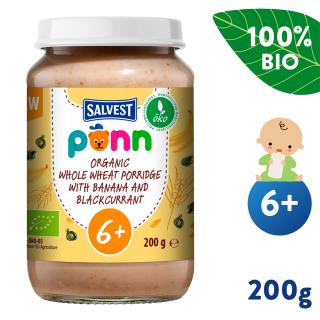 SALVEST Põnn BIO Teljes kiőrlésű kása banánnal és feketeribizlivel (200 g)