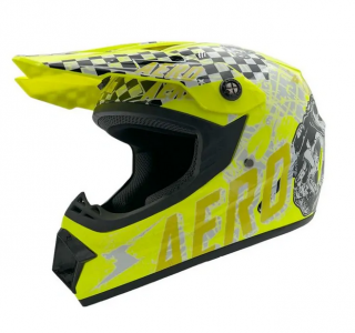 Gyermek Cross Sisak Skeleton Mejia – Yellow Méret - nagyság: XL