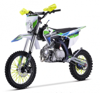 Pitbike MiniRocket DT125 17/14" Automata Enduro, Kék