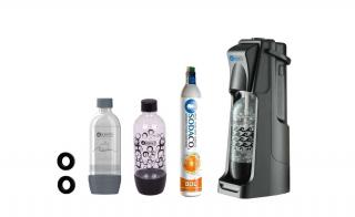 Basic Black Szódagép SodaCo CO2 patronnal, 2 db palackkal, tömítéssel (B-100/B)