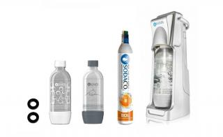 Basic Silver Szódagép SodaCo CO2 patronnal, 2 db palackkal, tömítéssel (B-100/S)