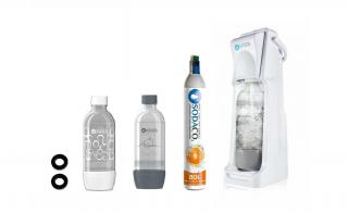 Basic White Szódagép SodaCo CO2 patronnal, 2 db palackkal, tömítéssel (B-100/W)