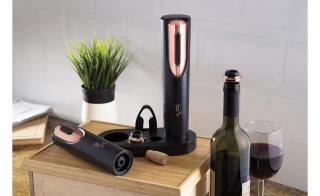 Berlinger Haus Black Rose elektromos dugóhúzó vákuum pumpával+2 db dugó (BH-9134)