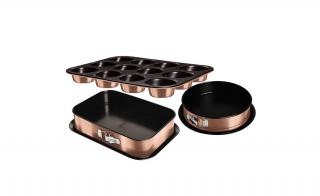 Berlinger Haus Rose Gold 3 részes tortaforma szett muffin sütővel (BH-7636)