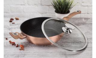 Berlinger Haus Rose Gold Indukciós serpenyő fedővel 28 cm-es (BH-1518)