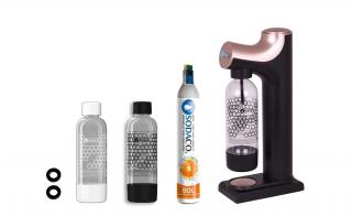 Prince Rose Gold Szódagép SodaCo CO2 patronnal, 2 db palackkal, tömítéssel (P-100/RG)