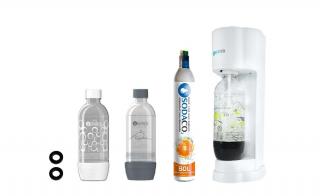 Royal White Szódagép SodaCo CO2 patronnal, 2 db palackkal, tömítéssel (R-100/W)