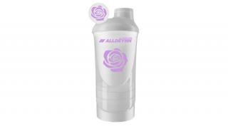 AllNutrition Alldeynn shaker 600ml+350ml fehér rózsás