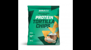 BioTechUSA Protein Tortilla Chips 50g hagymás-tejfölös