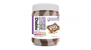 Diablo No Added Sugar Duo Hazelnut  White Choco Spread (fehér csokoládés mogyorókrém hozzáadott cukor nélkül) 350 g