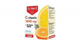 DR Herz C-vitamin 1000 mg + D3-vitamin 1000 NE 60 db kapszula doboz