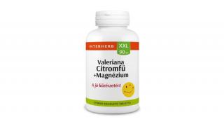 Interherb XXL 90 db VALERIANA  CITROMFŰ +Magnézium tabletta