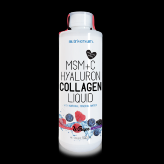 Nutriversum WSHAPE Collagene+Hyaluron+MSM Liquid 500ml erdei gyümölcs