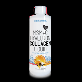 Nutriversum WSHAPE Collagene+Hyaluron+MSM Liquid 500ml narancs