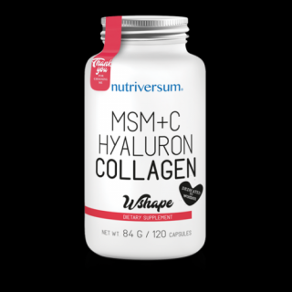 Nutriversum WSHAPE MSM+C Hyaluron Collagen 120 kapszula