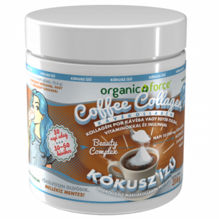 Organicforce Coffee Collagen 318g Kókusz