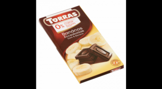 Torras glutén-és cukormentes BANÁNOS étcsokoládé 75g