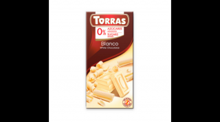Torras glutén-és cukormentes  fehércsokoládé 75g