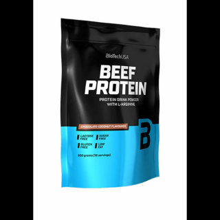 Biotech USA Beef Power marhafehérje por (Csoki-kókusz) 500g (gluténmentes)