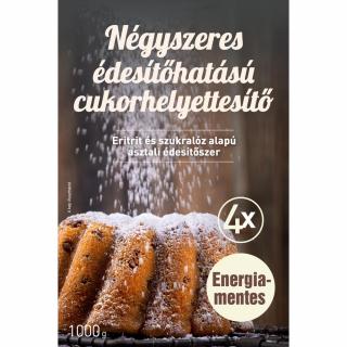 FM Négyszeres édesítőhatású cukorhelyettesítő (eritrit, szukralóz alapú, gluténmentes) 1000g