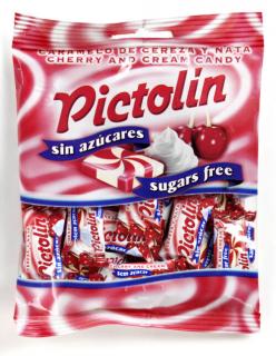 PICTOLIN hozzáadott cukormentes cseresznyés-tejszínes cukorka 65 g