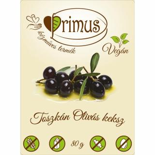 Primus paleo keksz toscan olivás 80 g (gluténmentes)