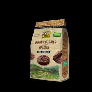 Rice Up étcsokoládés barna rizs snack 50g