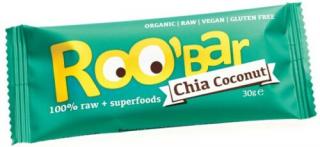 Roobar Bio gyümölcs szelet chia-kókusz (paleo, vegán, gluténmentes) 30 g