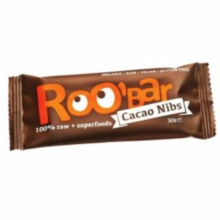 Roobar Bio gyümölcsszelet mandula-kakaó (paleo, vegán, gluténmentes) 30 g