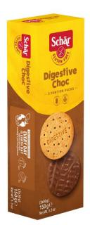 Schär Digestive Choc keksz tejcsokoládéval (gluténmentes, tojásmentes) 150 g