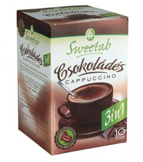 Sweetab Diétás Cappuccino csokis (fruktózzal) 10 tasak