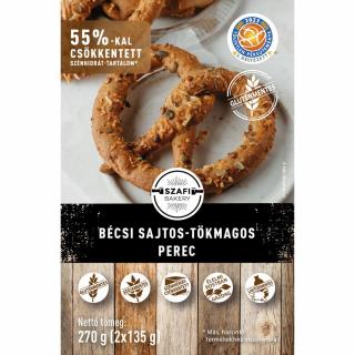 Szafi Bakery Bécsi sajtos-tökmagos perec (2*135g) 270g (gyorsfagyasztott) (gluténmentes)