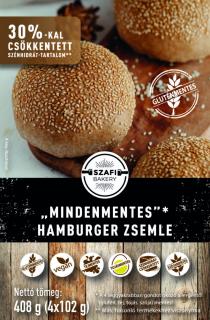 Szafi Bakery „MINDENMENTES”* hamburger zsemle 4x102g (gyorsfagyasztott)