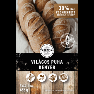 Szafi Bakery Világos puha kenyér 465g gyorsfagyasztott (gluténmentes)