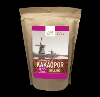 Szafi Reform Zsírszegény holland kakaópor (10-12% kakaóvaj tartalom) 200 g